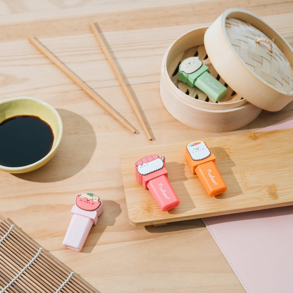 Pusheen Highlighters with Topper Sushi Roll Set of 4 Grupo Erik