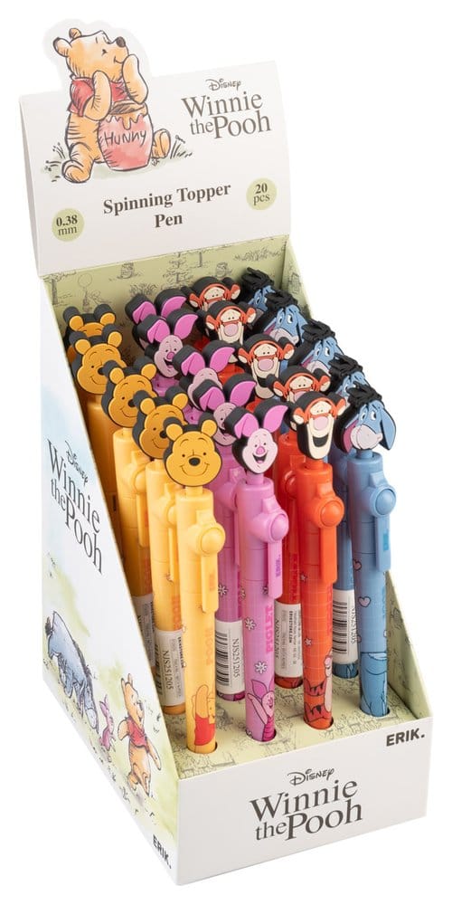 Winnie the Pooh 100th Anniversary Rotating Topper Pens Display 20 Grupo Erik