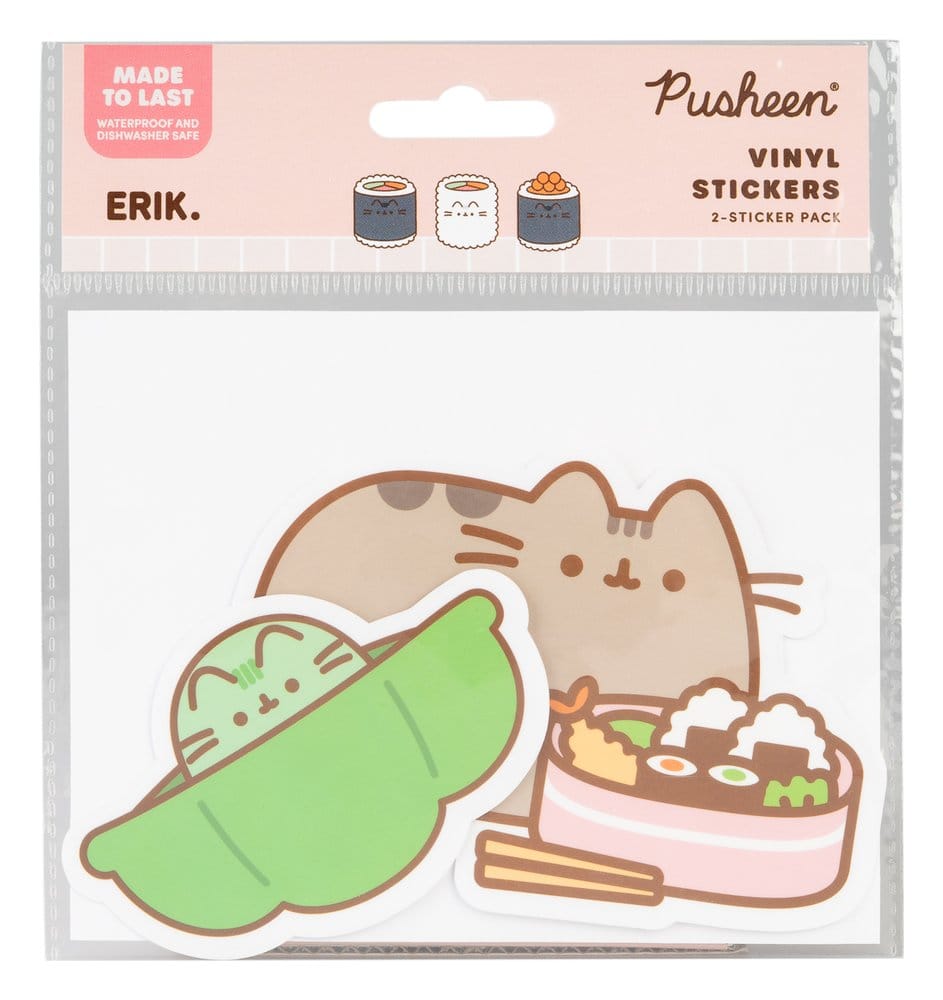 Pusheen Vinyl Stickers Sushi Roll Vol. 4 Set of 2 Grupo Erik