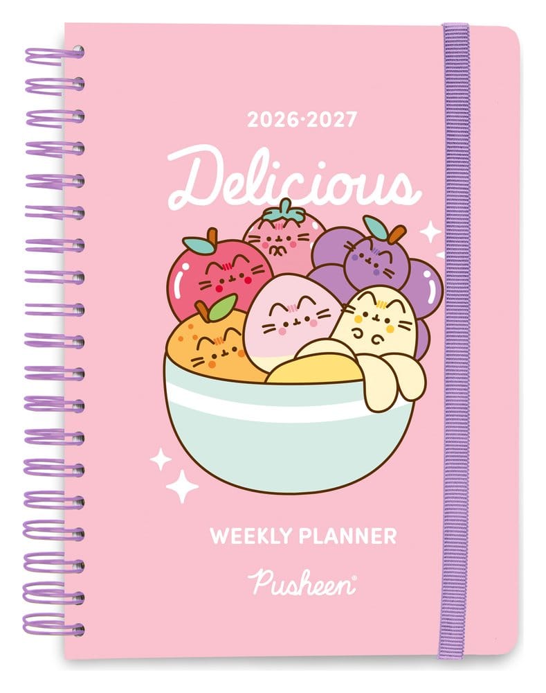 Pusheen School Diary weekly planner 2026/2027 Fruits A5 Grupo Erik