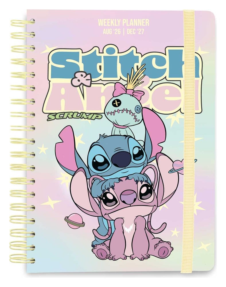 Disney School Diary weekly planner 2026/2027 Stitch and Angel A5 Grupo Erik