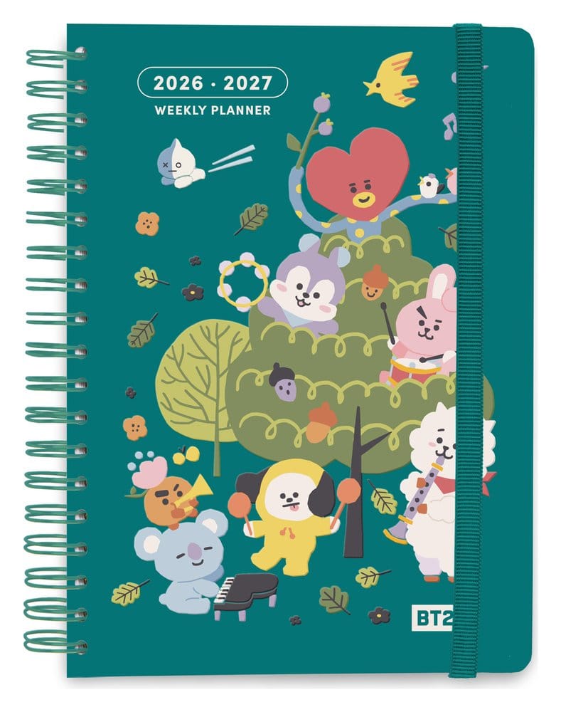 BT21 School Diary weekly planner 2026/2027 A5 Grupo Erik