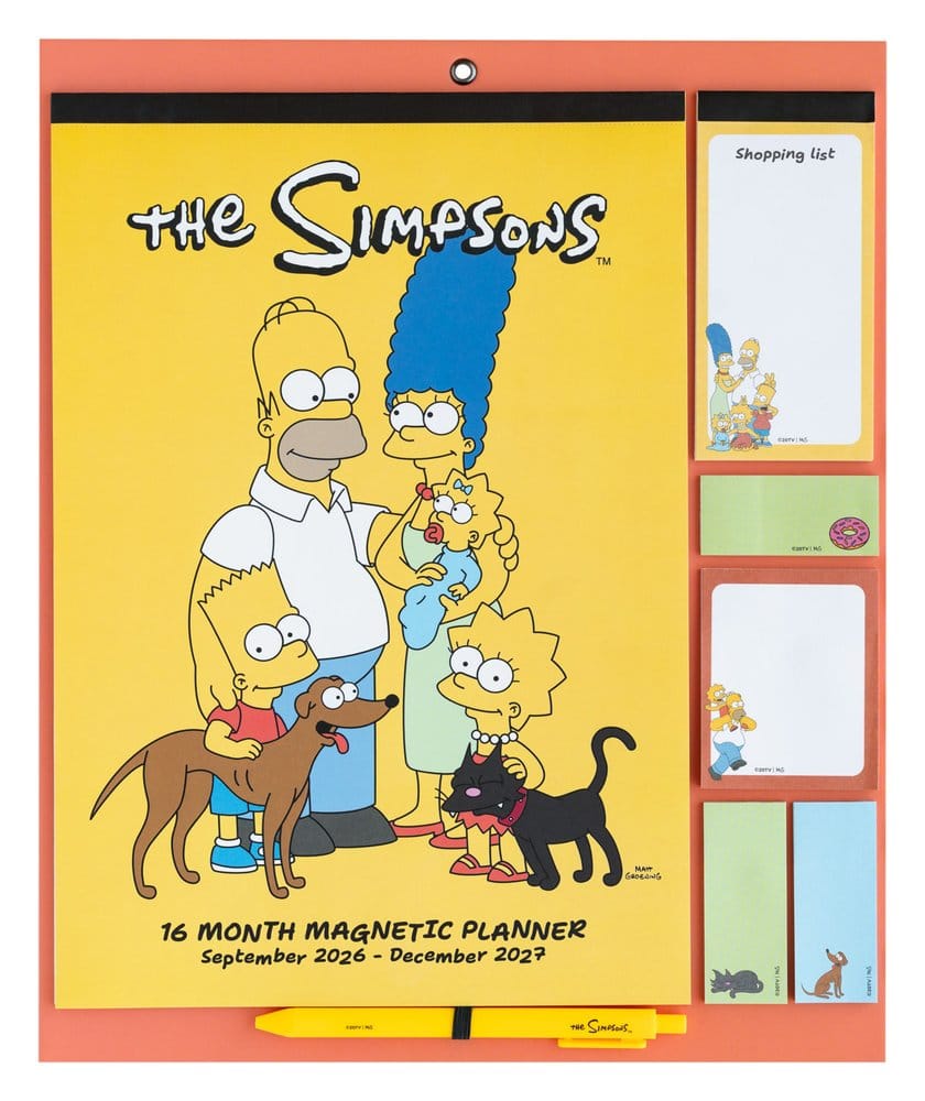 The Simpsons Magnetic Planner 2026/27 Grupo Erik