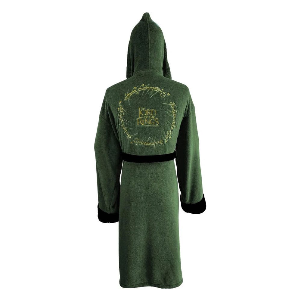 Lord of the Rings Fleece Bathrobe Elven Green & Gold Groovy