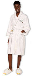 Harry Potter Ladies Fleece Bathrobe Hedwig Groovy