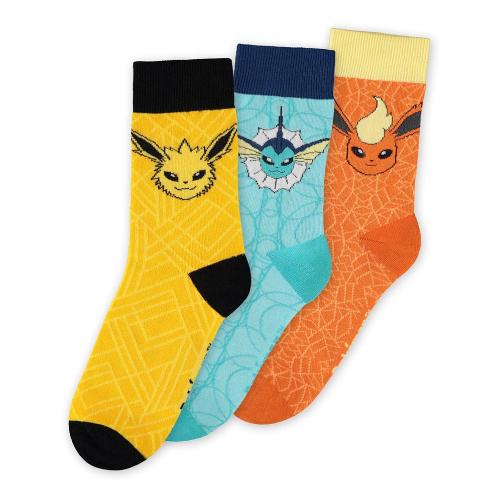 Pokémon Socks 3 Pack Eevee Evolution 35 38 Difuzed
