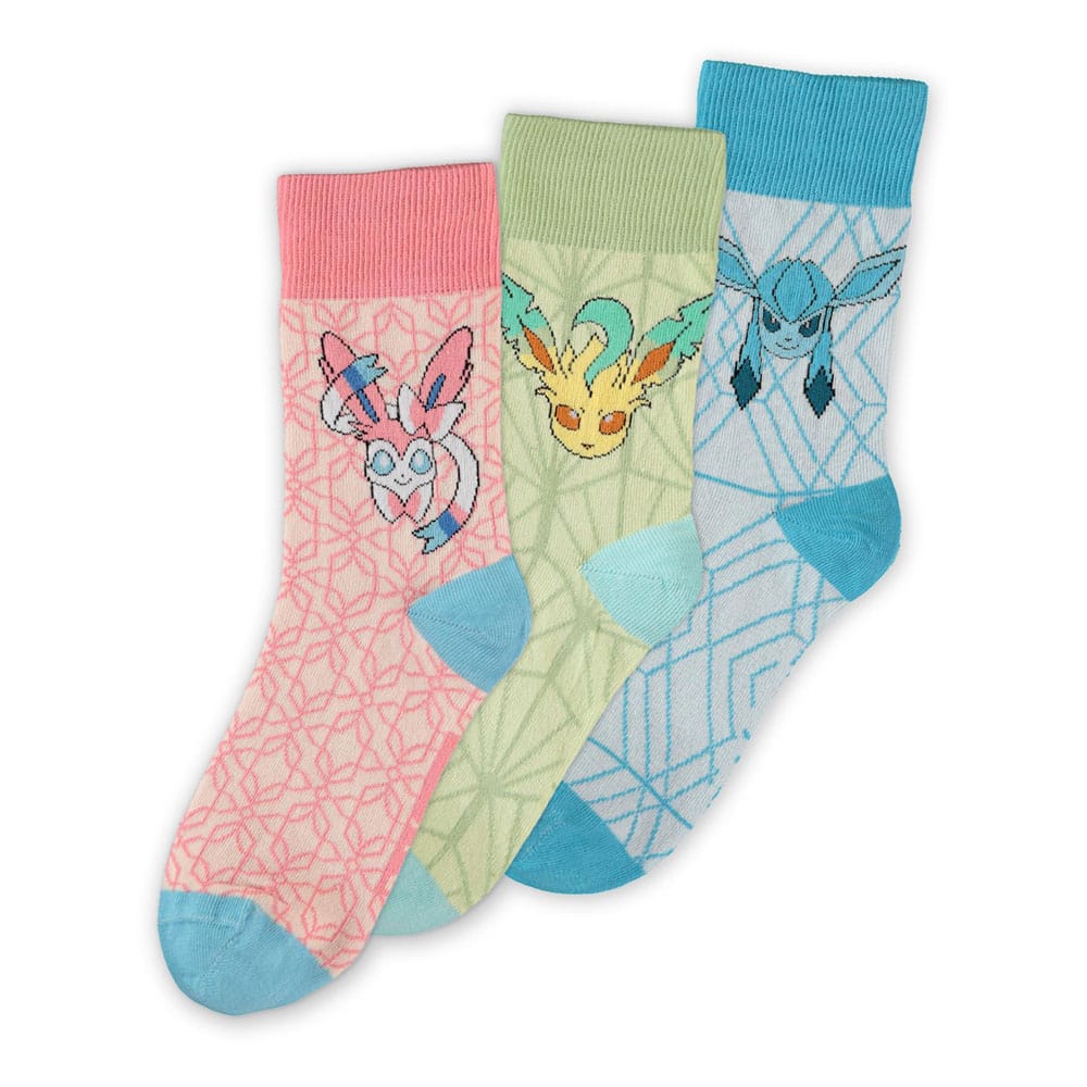 Pokémon Socks 3 Pack Eevee Evolution 3.0 35 38 Difuzed