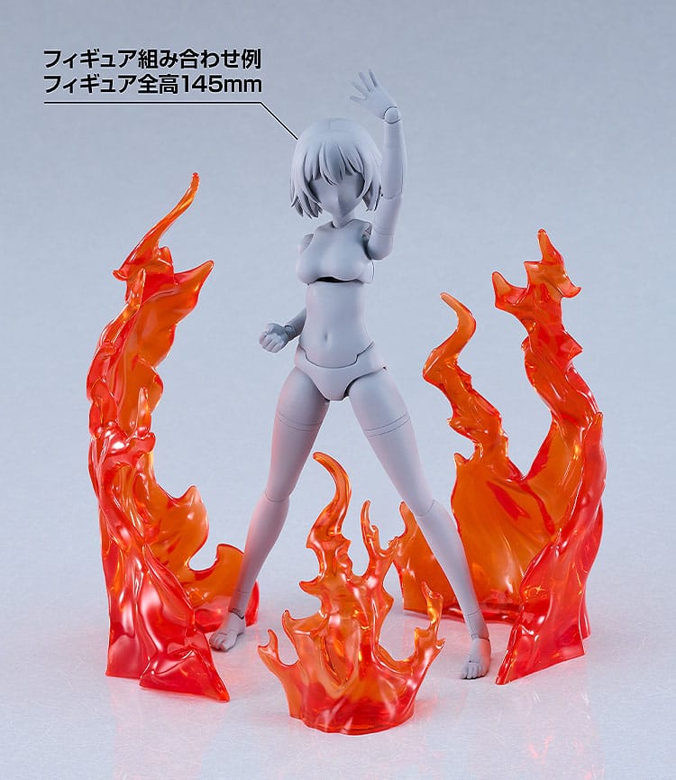 The Simple Effect Parts for Figures Flames Red Good Smile Company