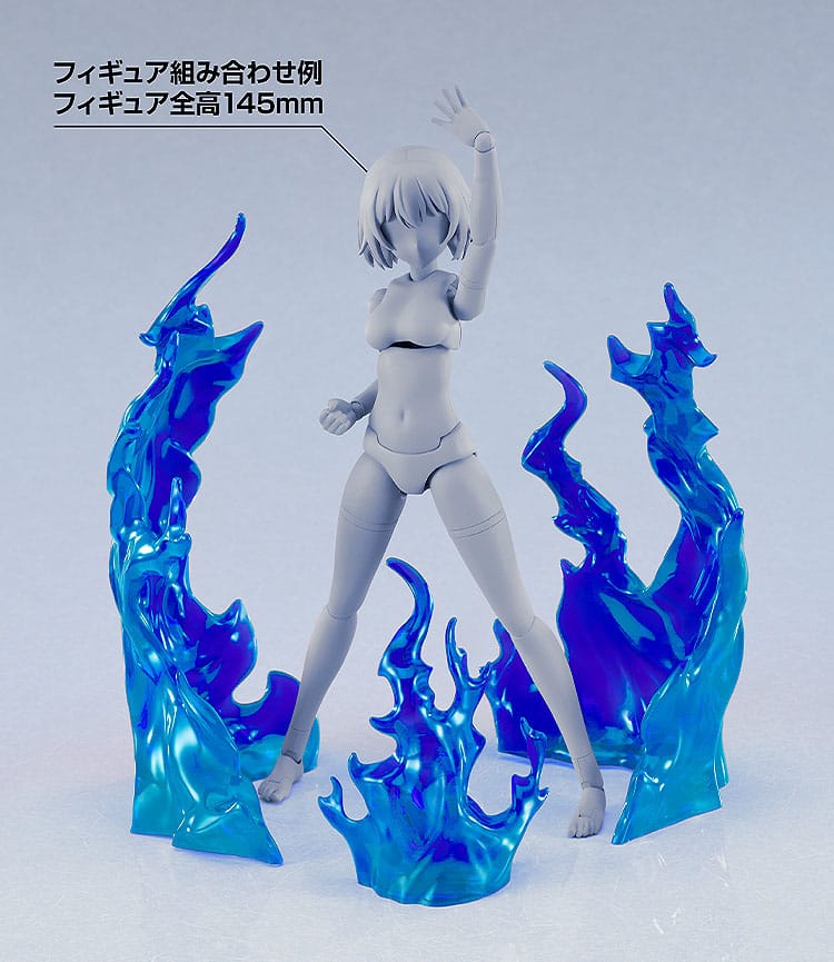 The Simple Effect Parts for Figures Flames Blue Good Smile Company