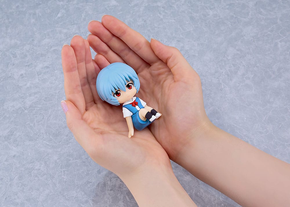 Rebuild of Evangelion Rubber Mascot Nendroid Plus Mini Figure Rei Ayanami Good Smile Company