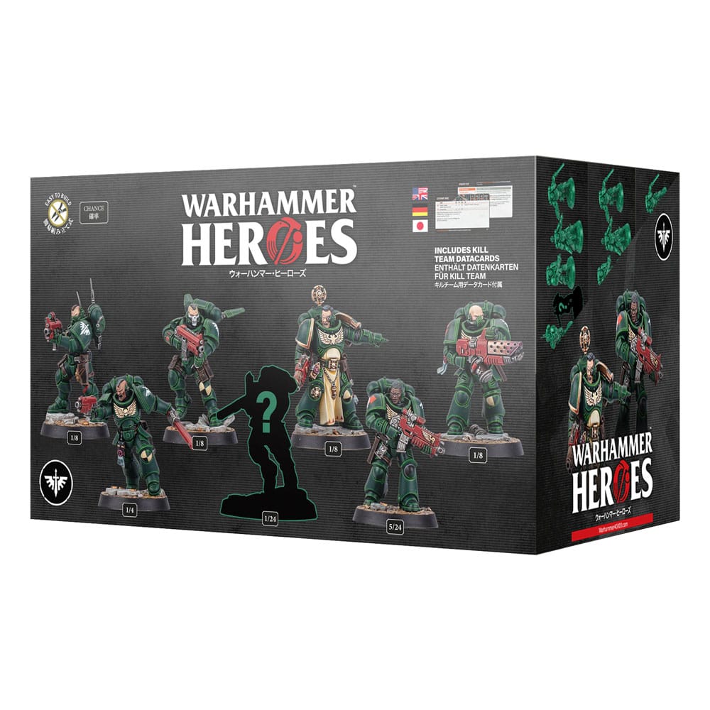 Warhammer Heroes Miniatures Dark Angels Display 8 Games Workshop
