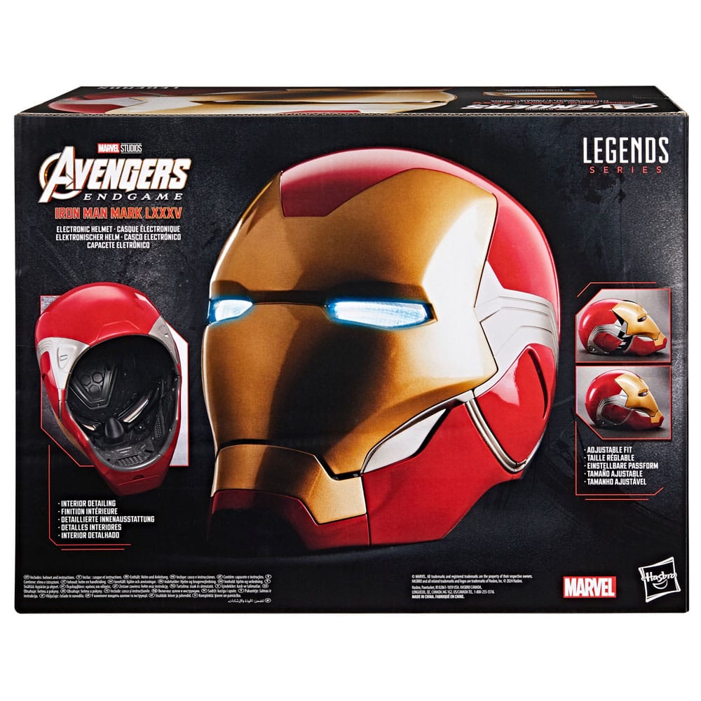 Avengers Endgame Marvel Legends Series Electronic Helmet Iron Man Mark LXXXV Hasbro