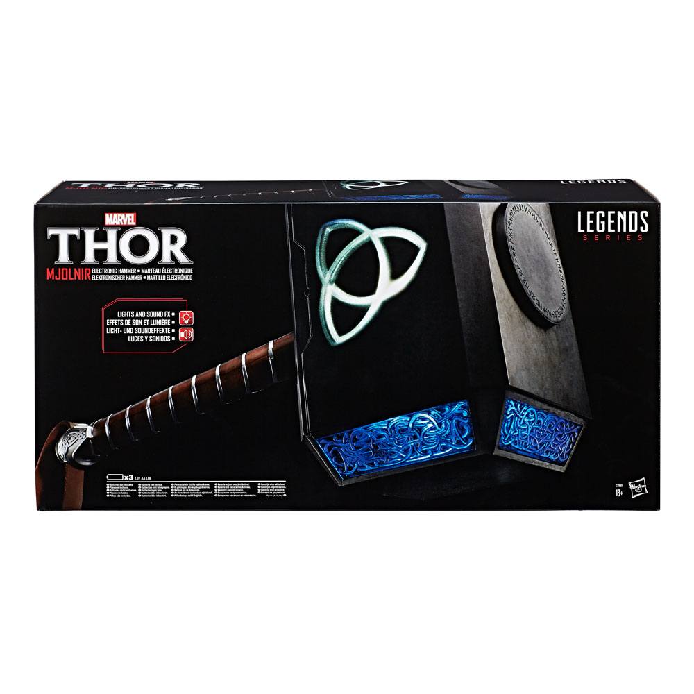 Thor Marvel Legends Articulated Electronic Hammer Mjolnir Hasbro