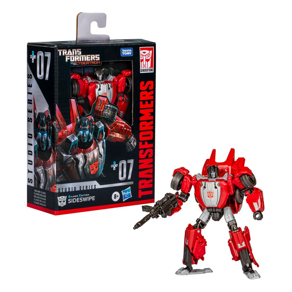 Transformers War for Cybertron Studio Series Deluxe Class Action Figure Gamer Edition Sideswipe Hasbro