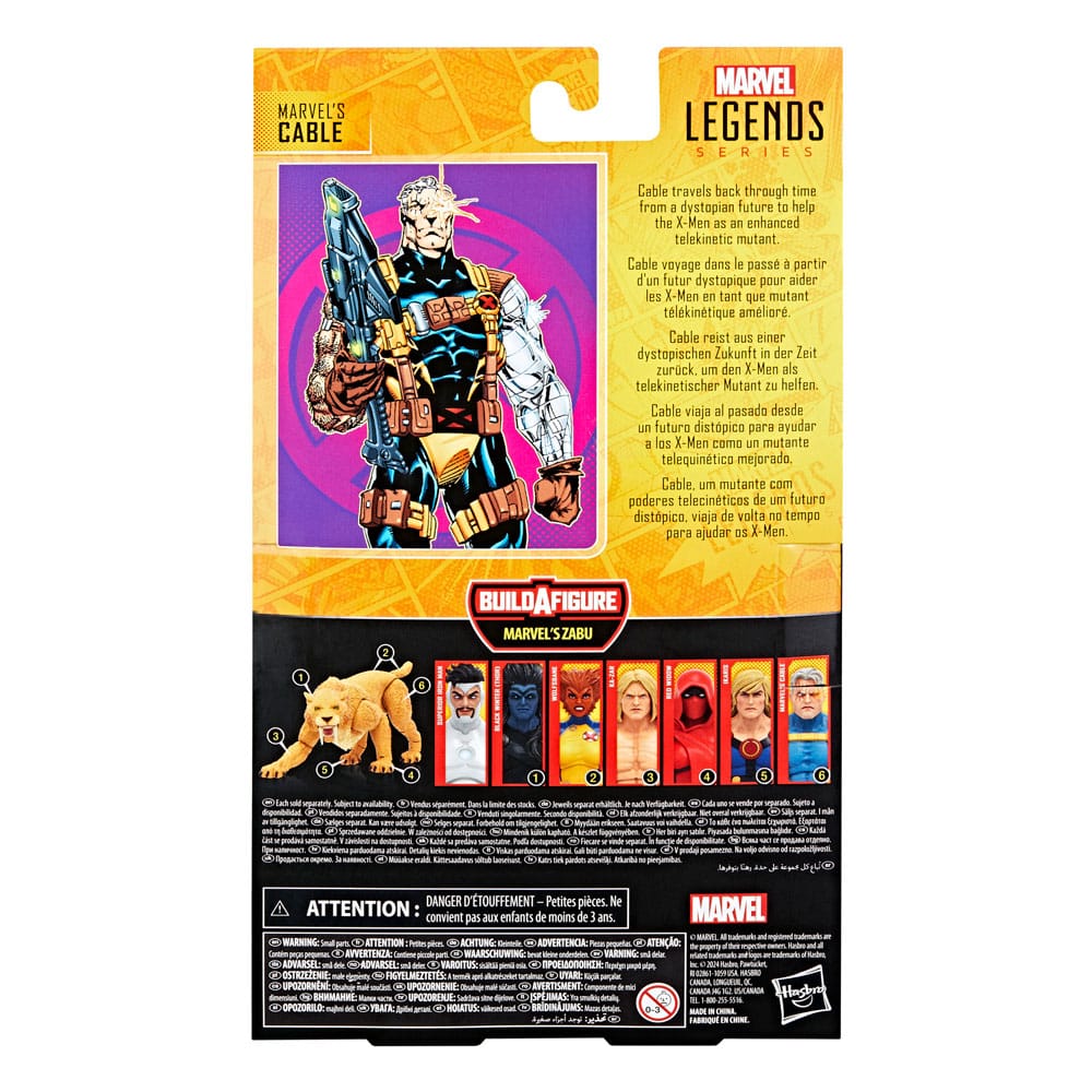 Marvel Legends Action Figure Marvel's Cable BAF Marvel's Zabu Hasbro