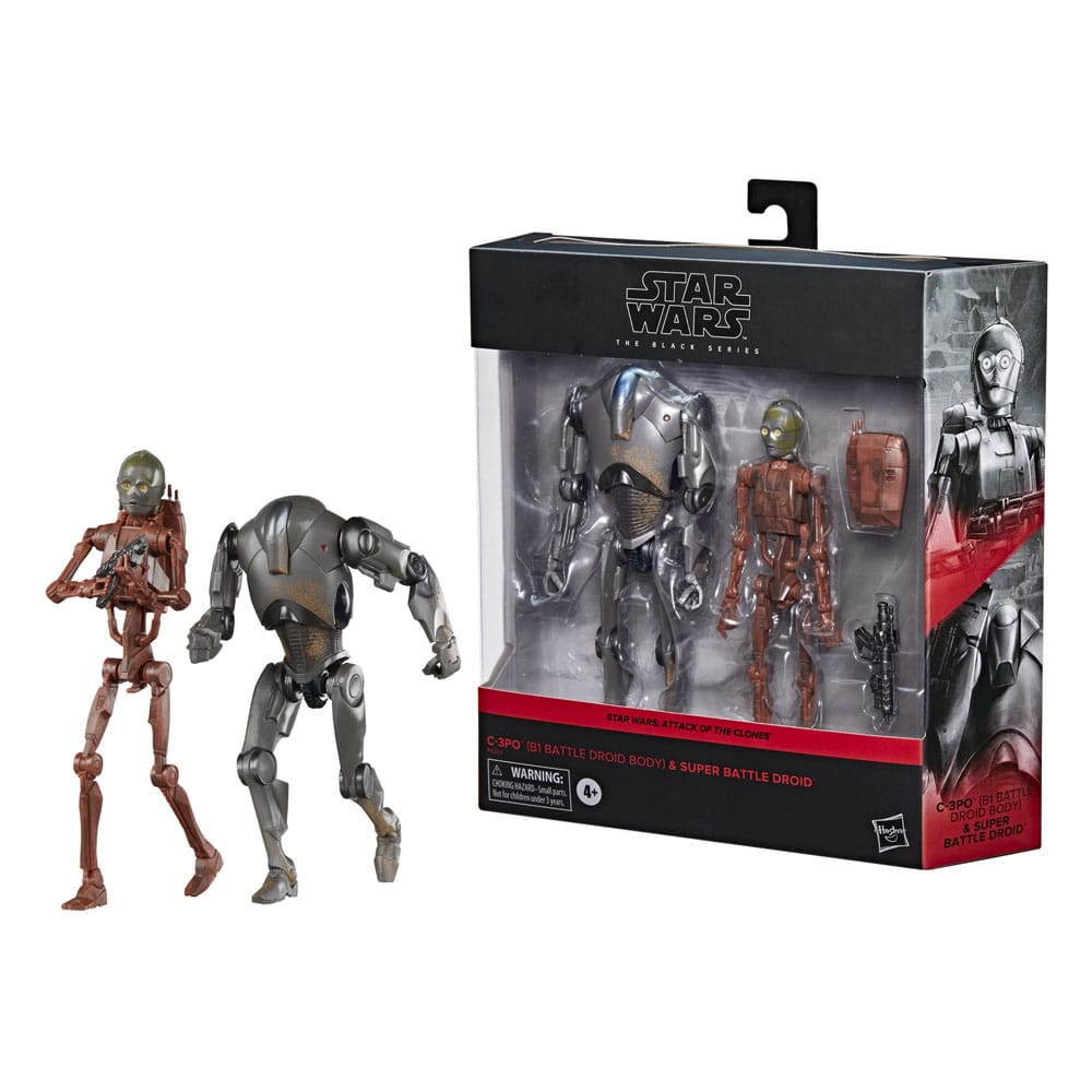 Star Wars Episode II Black Series Action Figure 2 Pack C 3PO B1 Battle Droid Body & Super Battle Droid Hasbro