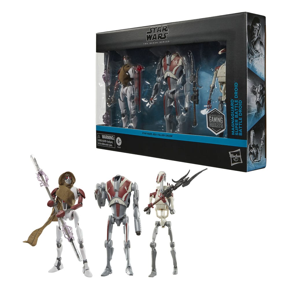 Star Wars Jedi Survivor Black Series Action Figure 3 Pack Magna Guard Super Battle Droid & Battle Droid Hasbro