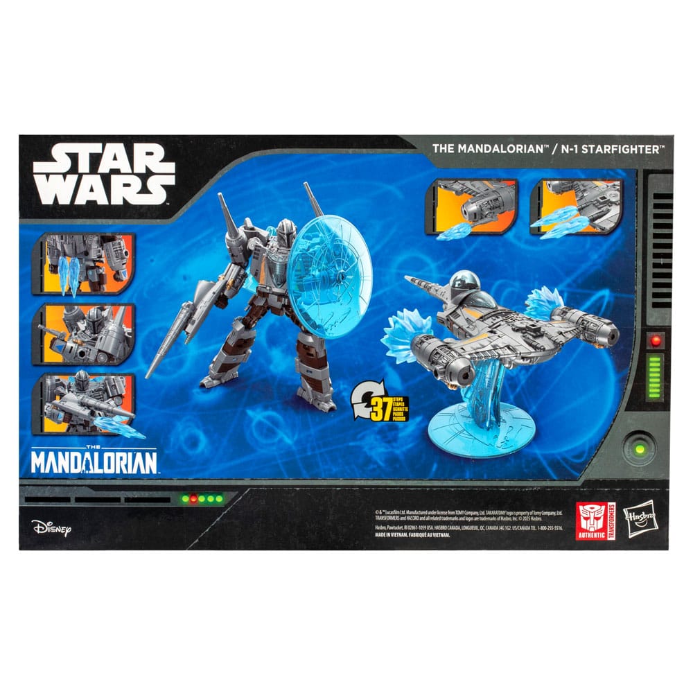 Star Wars x Transformers Action Figure The Mandalorian / N 1 Starfighter Hasbro