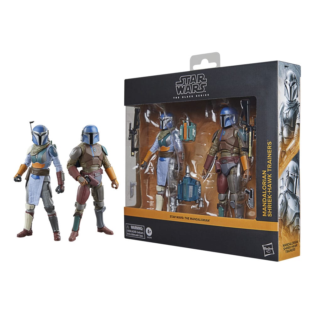 Star Wars The Mandalorian Black Series Action Figure 2 Pack Mandalorian Shriek Hawk Trainers Hasbro
