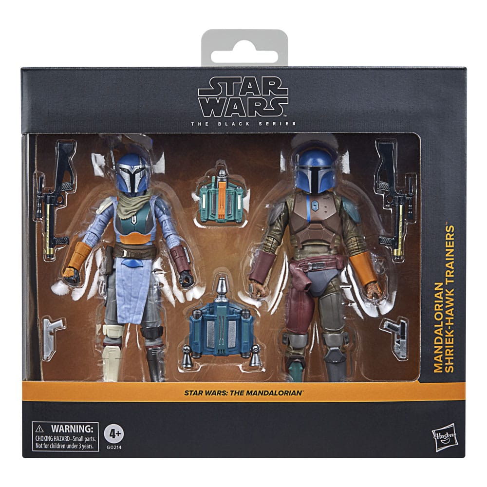 Star Wars The Mandalorian Black Series Action Figure 2 Pack Mandalorian Shriek Hawk Trainers Hasbro