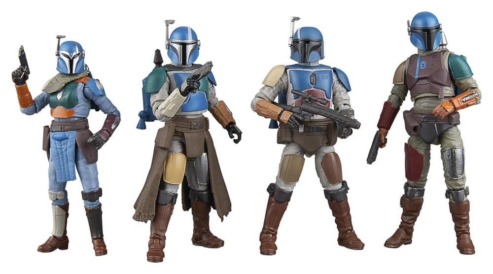 Star Wars The Mandalorian Vintage Collection Action Figure 4 Pack Mandalorian Shriek Hawk Hasbro