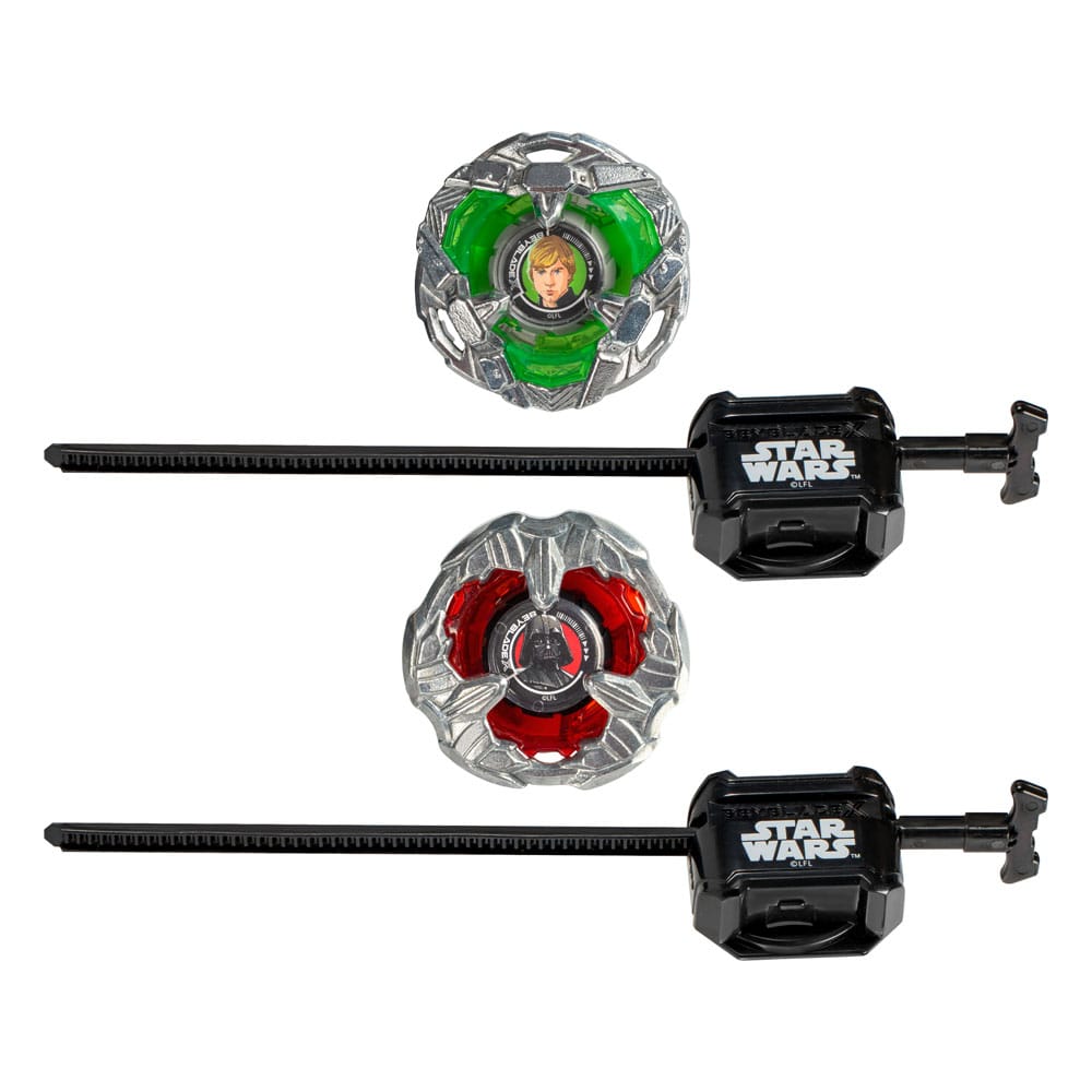 Beyblade X and Star Wars Collab Luke Skywalker 4 80B vs. Darth Vader 4 60B Hasbro