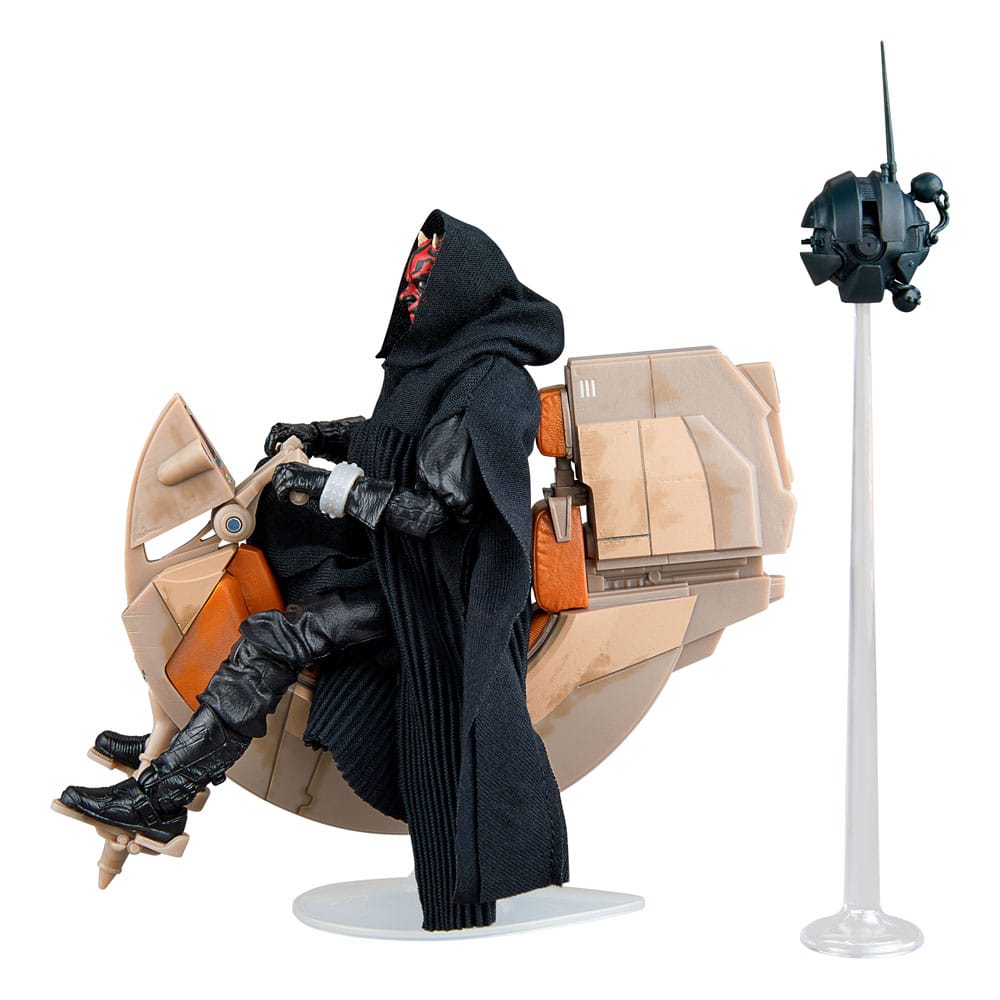 Star Wars Episode I Black Series Vehicle with Action Figure Darth Maul & Sith Speeder 25th Anniversary Hasbro