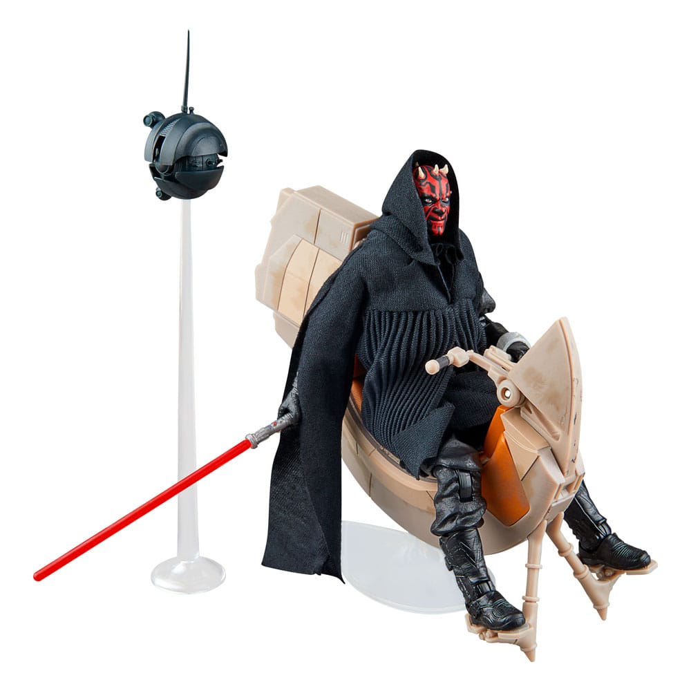 Star Wars Episode I Black Series Vehicle with Action Figure Darth Maul & Sith Speeder 25th Anniversary Hasbro