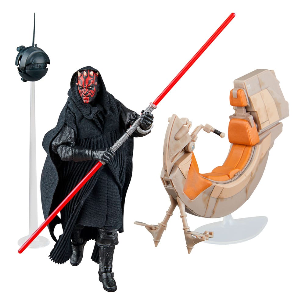 Star Wars Episode I Black Series Vehicle with Action Figure Darth Maul & Sith Speeder 25th Anniversary Hasbro