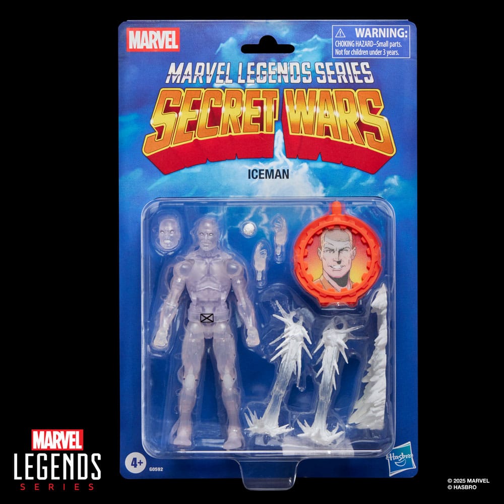 Secret Wars Marvel Legends Retro Action Figure Iceman Hasbro