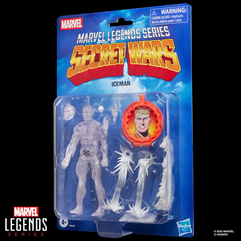 Secret Wars Marvel Legends Retro Action Figure Iceman Hasbro