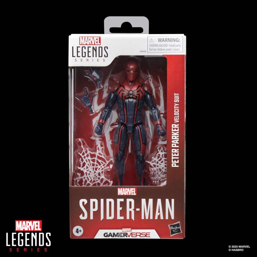 Spider-Man Marvel Legends Gamerverse Action Figure Peter Parker Velocity Suit Hasbro