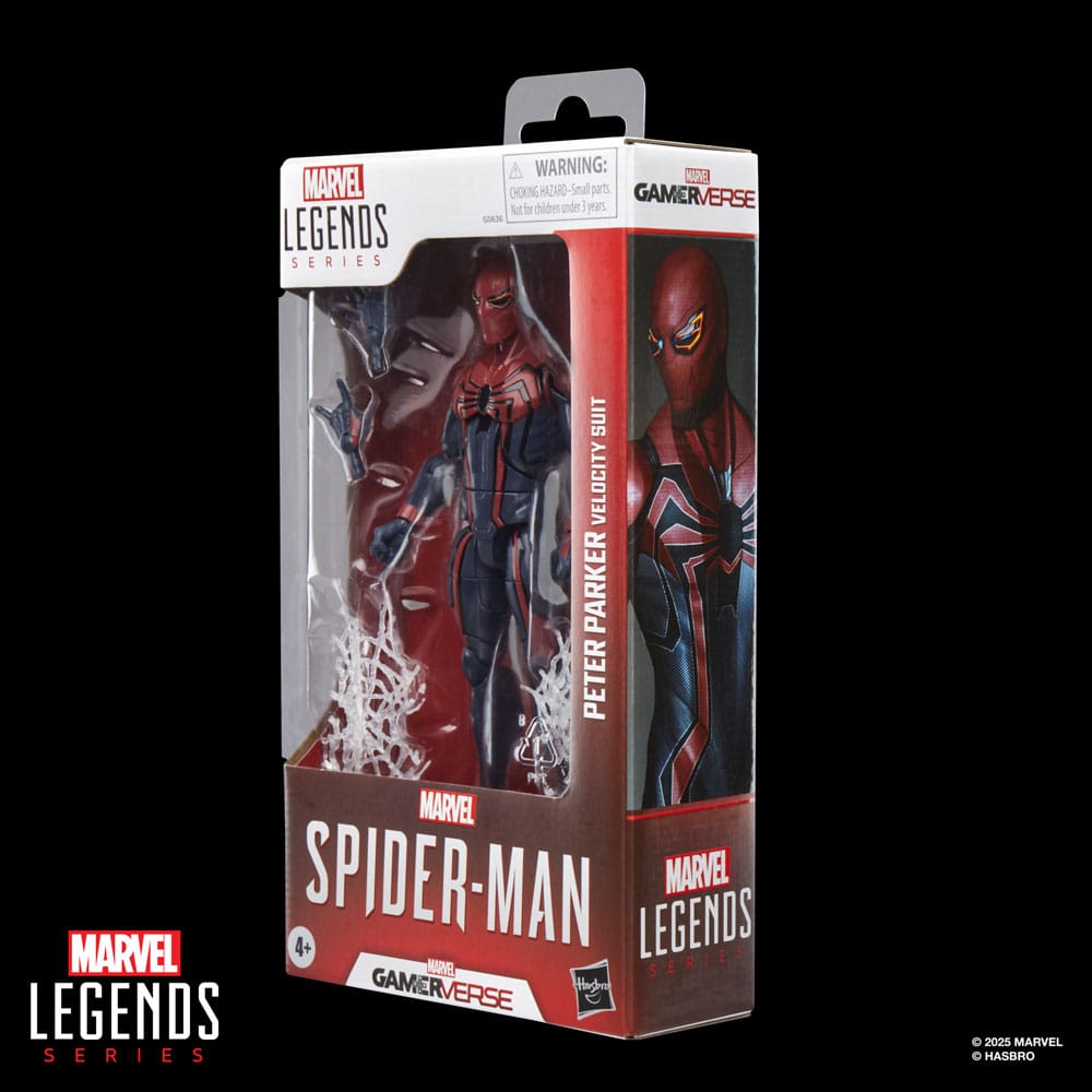 Spider-Man Marvel Legends Gamerverse Action Figure Peter Parker Velocity Suit Hasbro