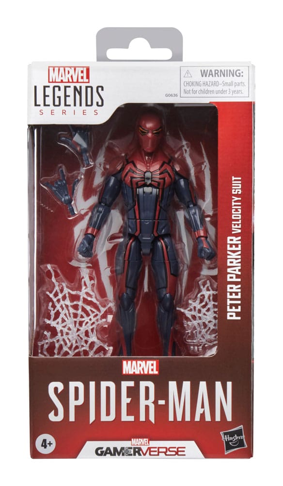 Spider-Man Marvel Legends Gamerverse Action Figure Peter Parker Velocity Suit Hasbro