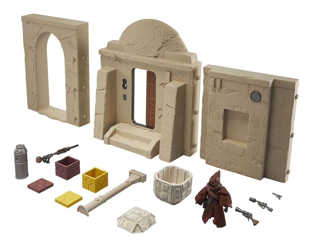 Star Wars Episode IV Vintage Collection Playset Streets of Mos Eisley with Jawa Action Figure Hasbro