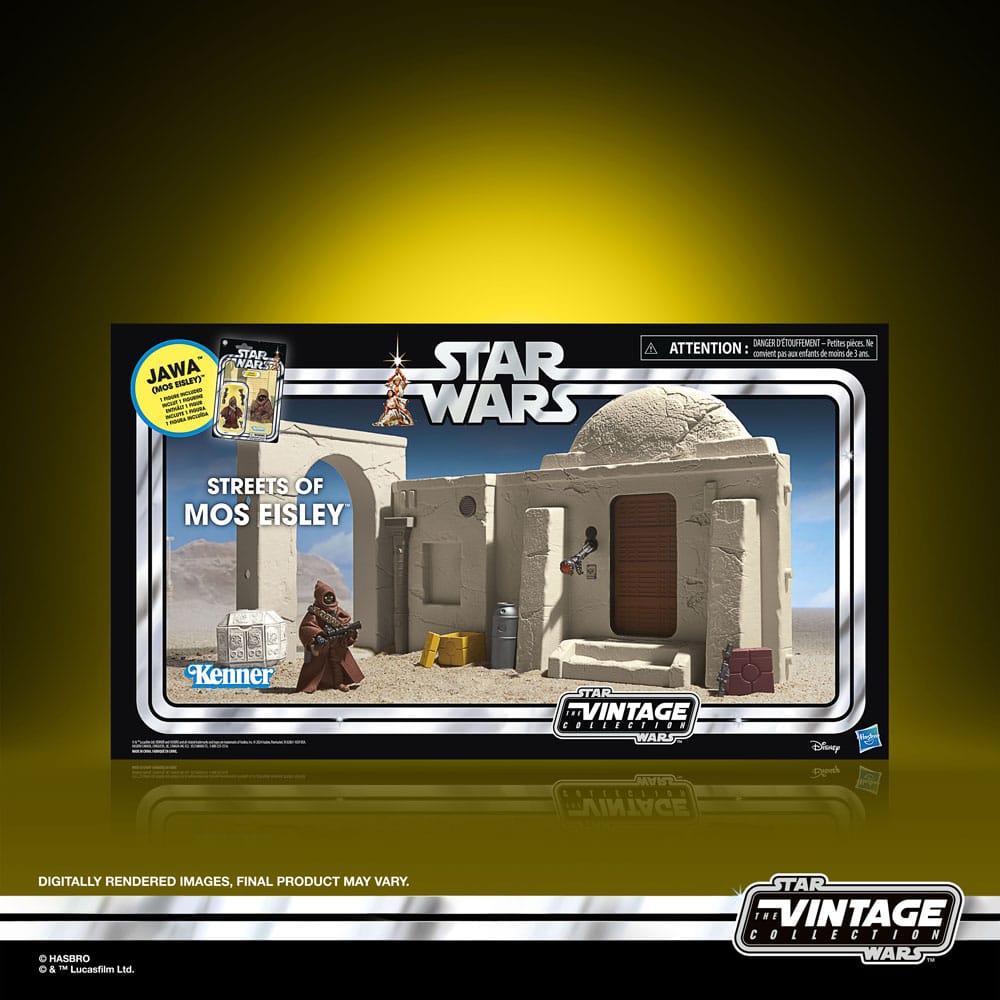 Star Wars Episode IV Vintage Collection Playset Streets of Mos Eisley with Jawa Action Figure Hasbro
