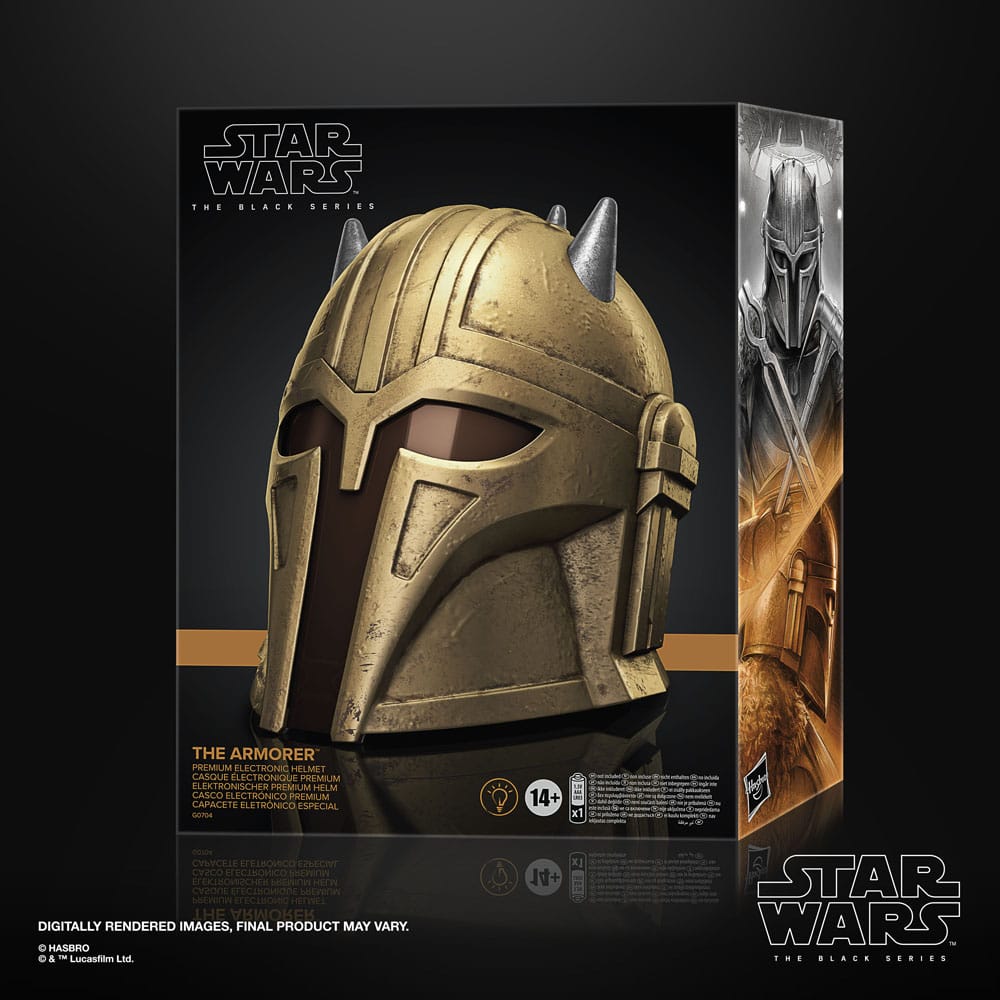 Star Wars The Mandalorian Black Series Electronic Helmet The Armorer Hasbro