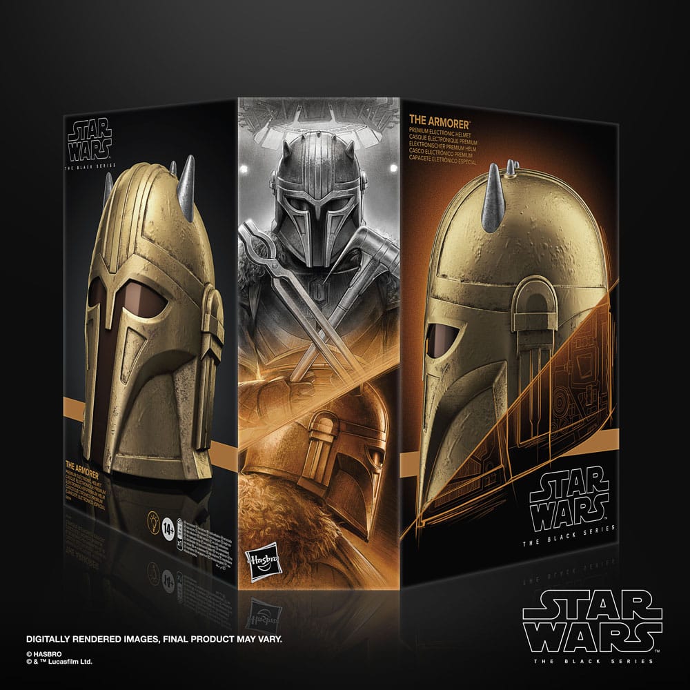 Star Wars The Mandalorian Black Series Electronic Helmet The Armorer Hasbro