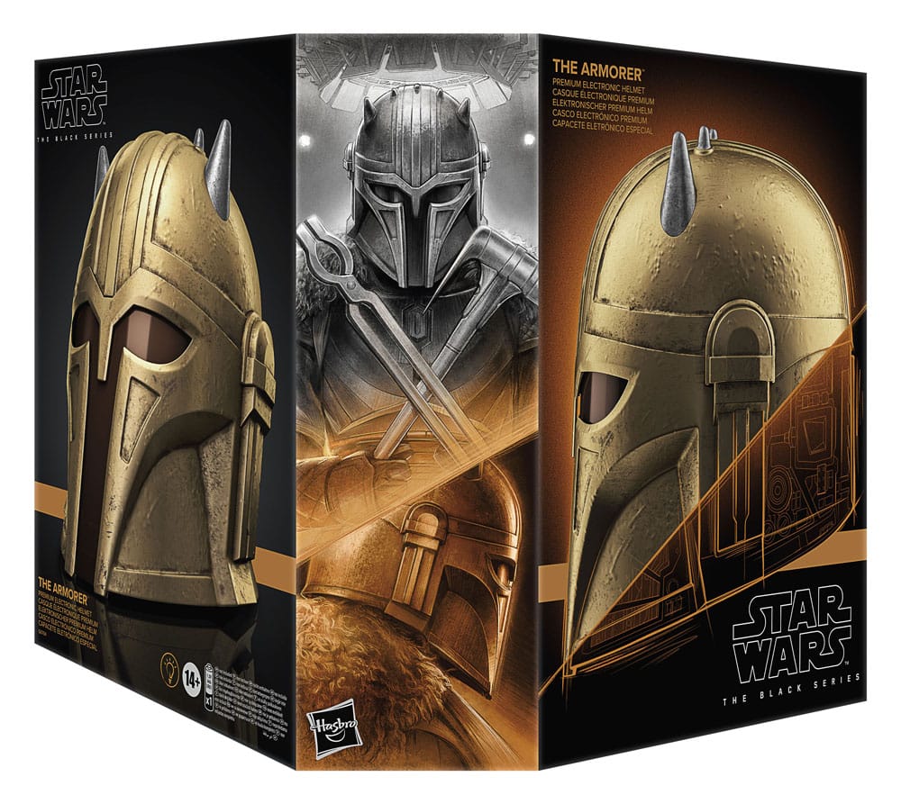 Star Wars The Mandalorian Black Series Electronic Helmet The Armorer Hasbro