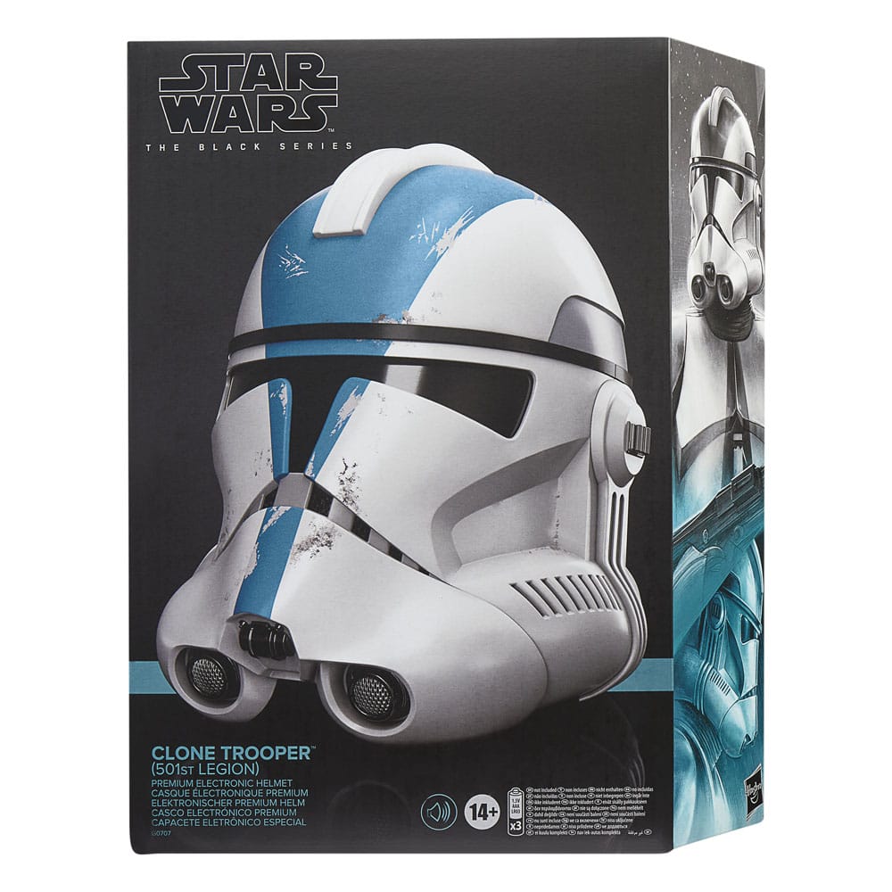 Star Wars Ahsoka Black Series Electronic Helmet Clone Trooper 501st Legion Hasbro