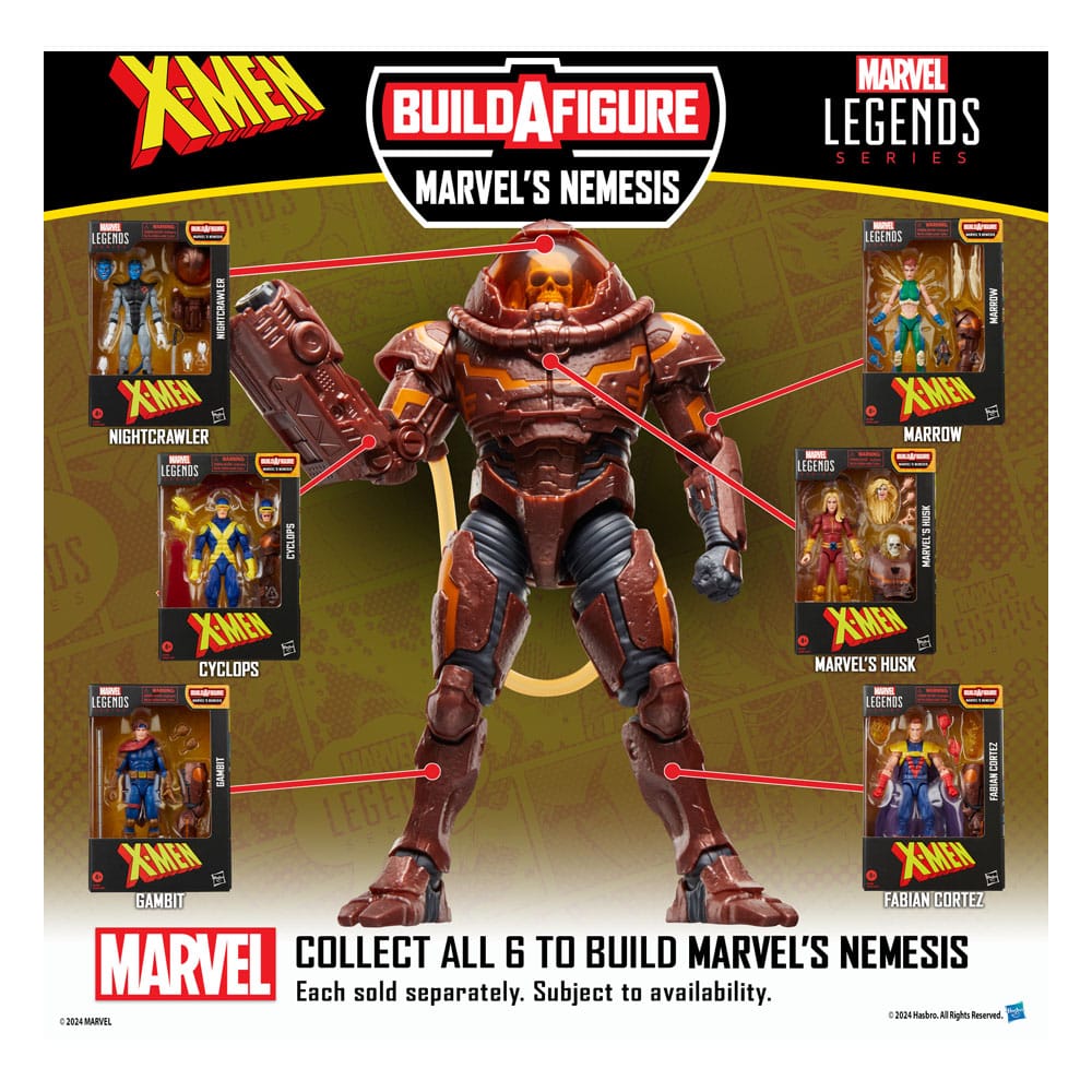 X-Men Marvel Legends Action Figure Fabian Cortez BAF Marvel's Nemesis Hasbro