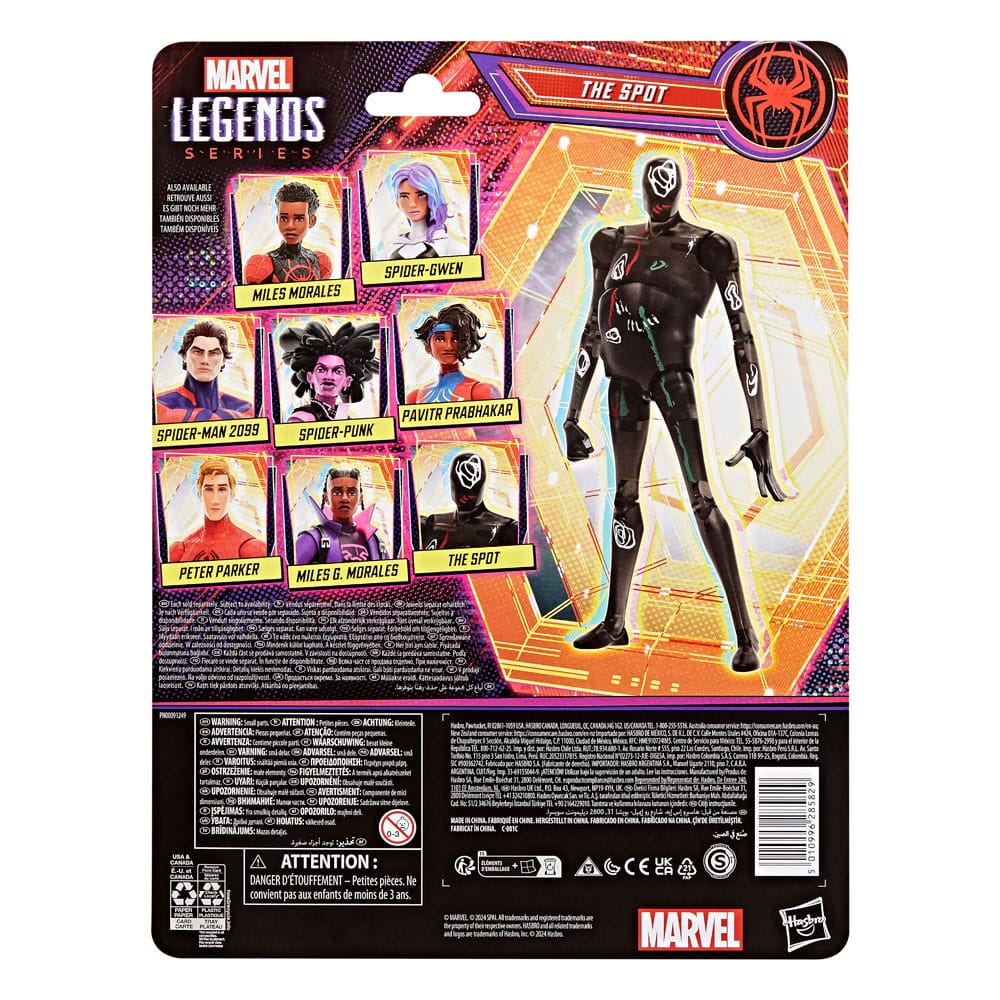 Spider-Man Across the Spider Verse Marvel Legends Action Figure The Spot Hasbro