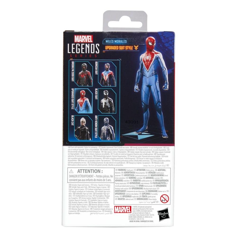 Spider-Man 2 Marvel Legends Gamerverse Action Figure Miles Morales Upgraded Suit Style Hasbro
