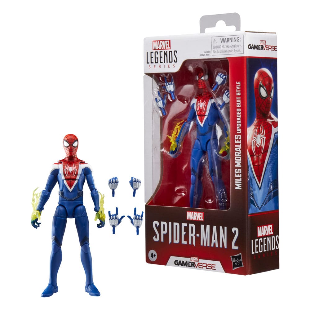 Spider-Man 2 Marvel Legends Gamerverse Action Figure Miles Morales Upgraded Suit Style Hasbro