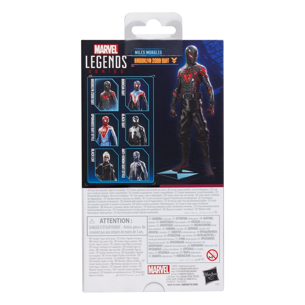 Spider-Man 2 Marvel Legends Gamerverse Action Figure Miles Morales Brooklyn 2099 Suit Hasbro