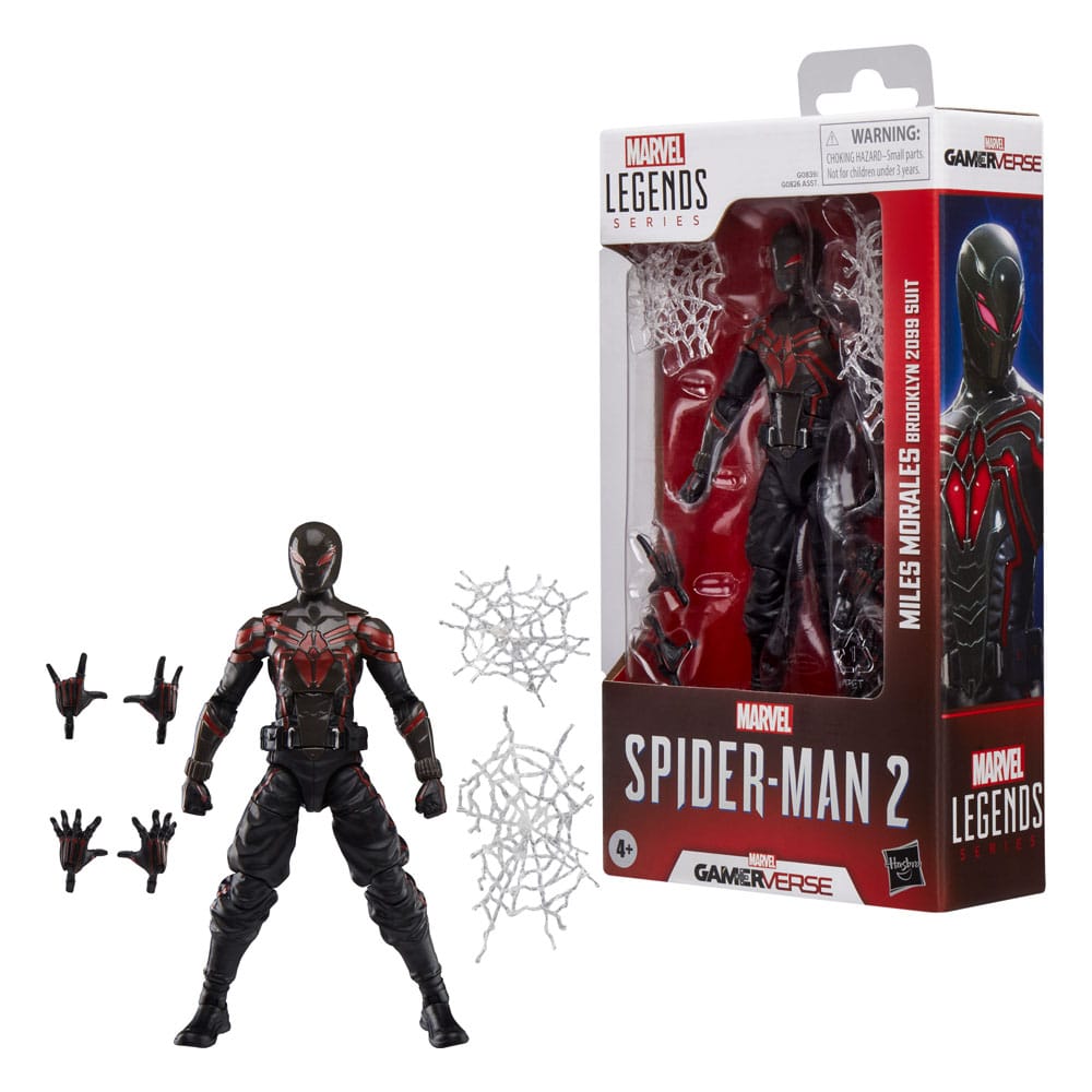 Spider-Man 2 Marvel Legends Gamerverse Action Figure Miles Morales Brooklyn 2099 Suit Hasbro