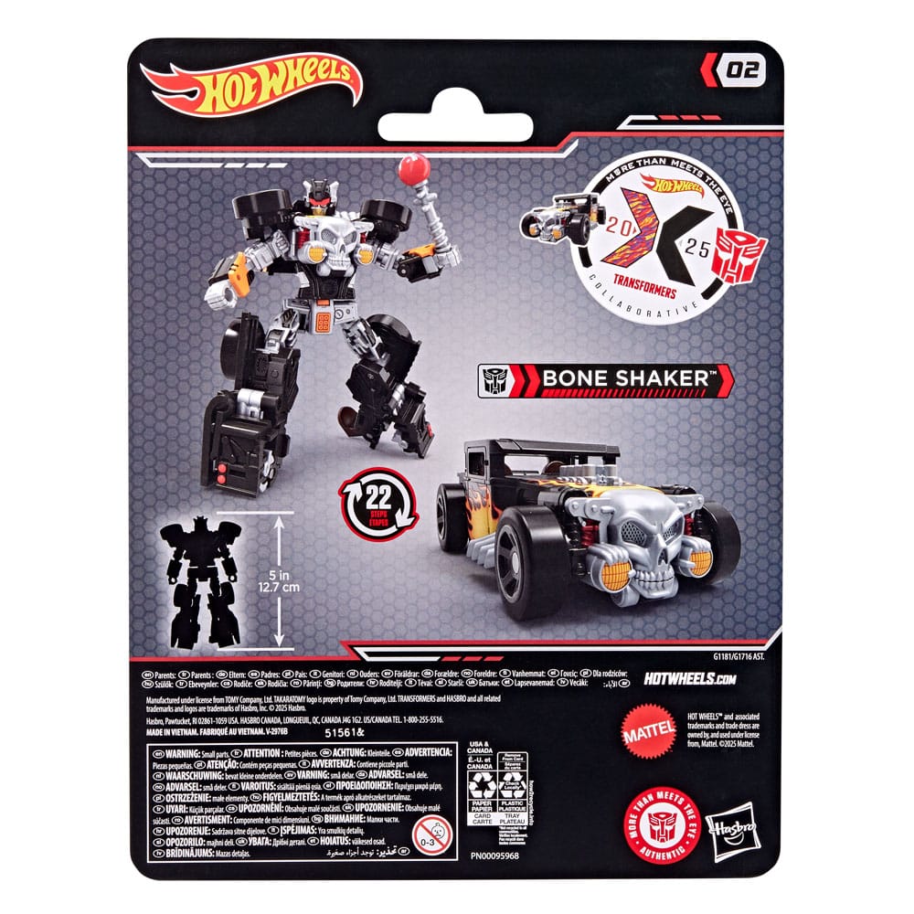 Hot Wheels x Transformers Action Figure Bone Shaker Hasbro