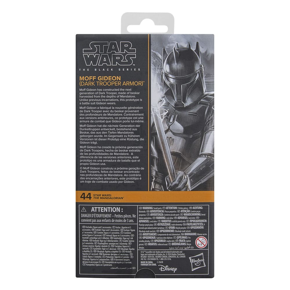 Star Wars The Mandalorian Black Series Action Figure Moff Gideon Dark Trooper Armor Hasbro