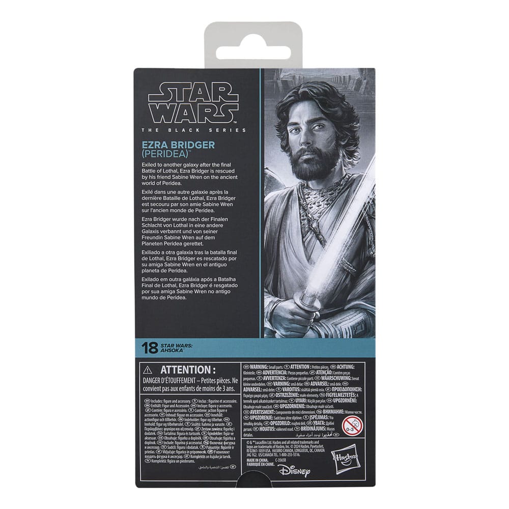 Star Wars Ahsoka Black Series Action Figure Ezra Bridger Peridea Hasbro