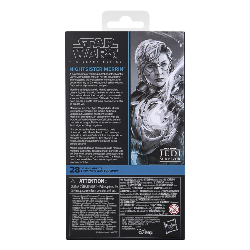 Star Wars Jedi Survivor Black Series Action Figure Nightsister Merrin Hasbro